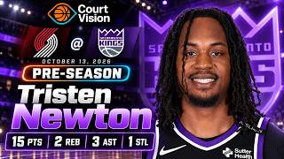 Tristen Newton - 15 Points, 3 Assists, 2 Rebounds vs Trail Blazers - 2026-27 Preseason
