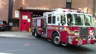 FDNY Engine 219 responding to an EMS call