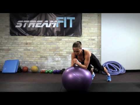 StreamFIT Minute: Stir the Pot Stability Ball Abs Exercise with Cassandra Forsythe