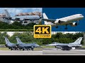 (4K) US Air Force 2022 Military Exercise in San Juan, Puerto Rico  KC135 /C32 / F-16 #military