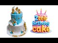 Boy birthday cake beautiful design tutorial easy decoration ideas #trending #cake #shortsfeed 