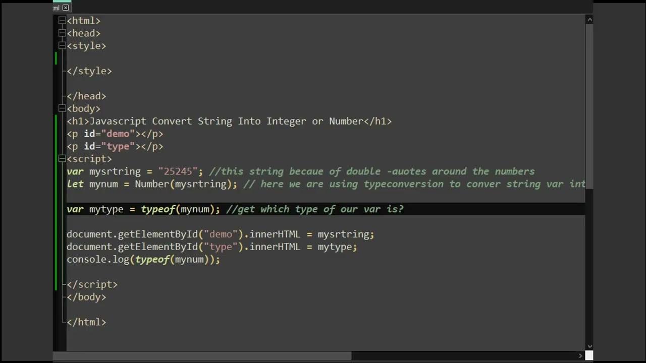 How to Convert String into Numbers using Javascript? Solution - YouTube
