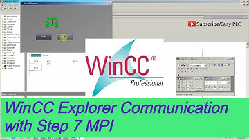 SIEMENS S7 300 PLC and SIMATIC WinCC Explorer SCADA interfacing
