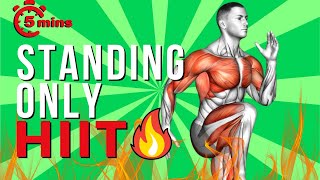 Get RIPPED! 5 Minute At Home HIIT Workout (No Equipment Needed)