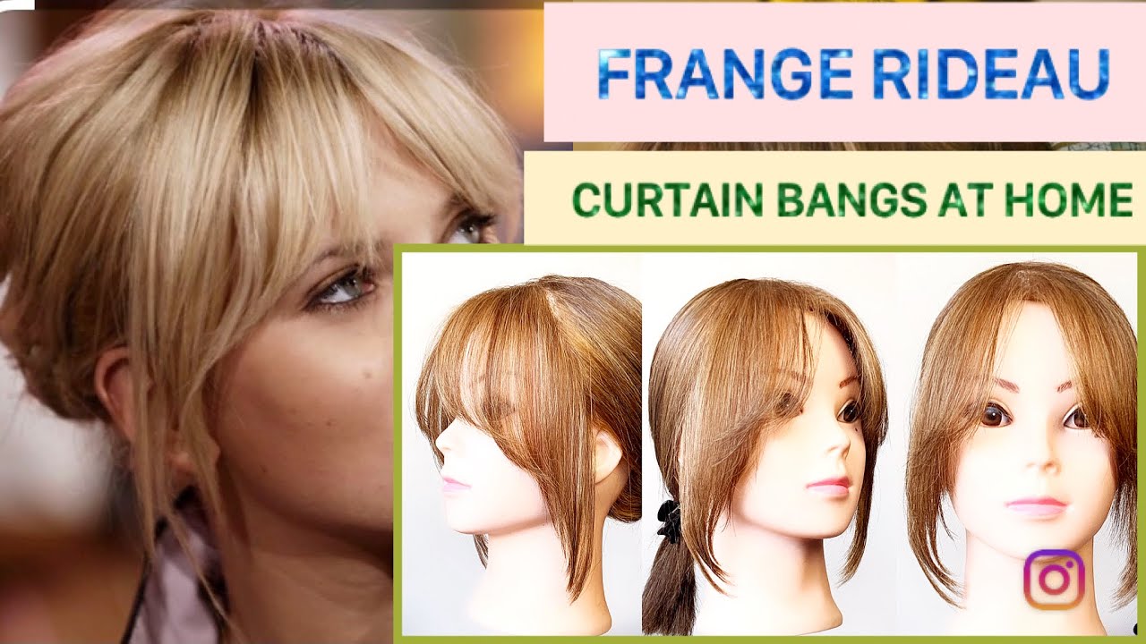 Tutorial how to cut curtain bangs/ comment couper une frange rideau
