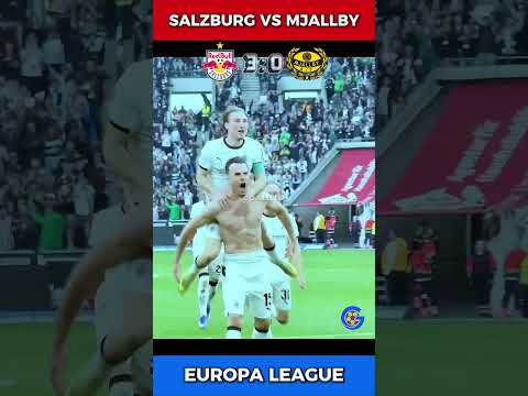 Game Over! Tabaković Seals the Win | Salzburg 3-0 Mjällby #football #goal #ueropaleague