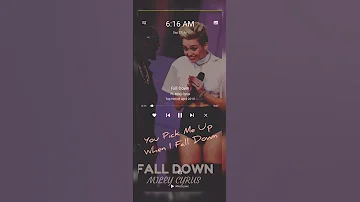 Fall Down Miley Cyrus WhatsApp status Ringtone