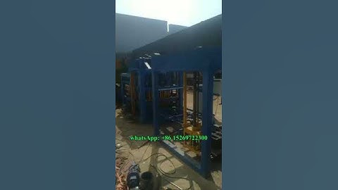 QT4-25 automatic cement concrete standard brick making machine in Zimbabwe #bricks #blocks  #cement