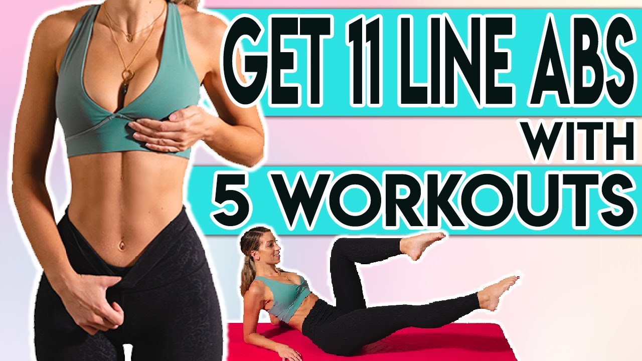 GET 11 LINE ABS in 5 WORKOUTS 🔥 | 5 minute Workout at Home -