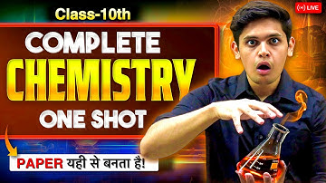Class 10th Science - Complete Chemistry in One Shot🔥| Important Questions | Prashant Kirad