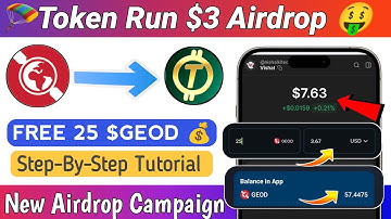 🪂🤑 Token Run Airdrop | How to Earn Free 25 $GEOD Rewards (Step-By-Step Guide) 🚀💰