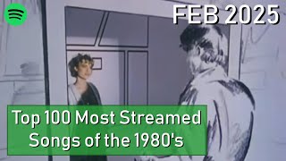 Top 100 Most Streamed Songs of the 1980's [February 2025]