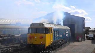 50 021 Start up after 22 years Eastleigh 10th April 2022