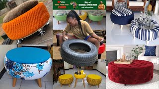 How A Young Nigerian Woman Makes Adorable Furnitures Out Of Used Tyres!