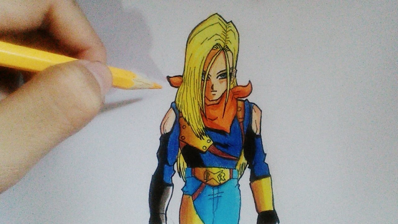 Drawing-Super Android 17 fusion Android 18(Dragon ball ...