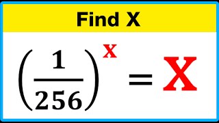 A Nice Exponent Math Simplification | Find the Value Of X 🤔