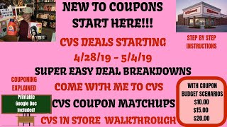 Very EASY NEW Couponer Deals CVS Coupon Matchups Deals Starting 4/28/19~In Store Walkthrough FREE!