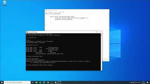 run Java program with input from cmd
