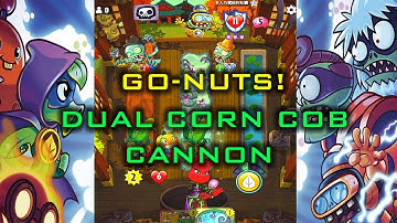 Go Nuts, dual Corn Cob Cannon blow Imp away PVZ Heroes