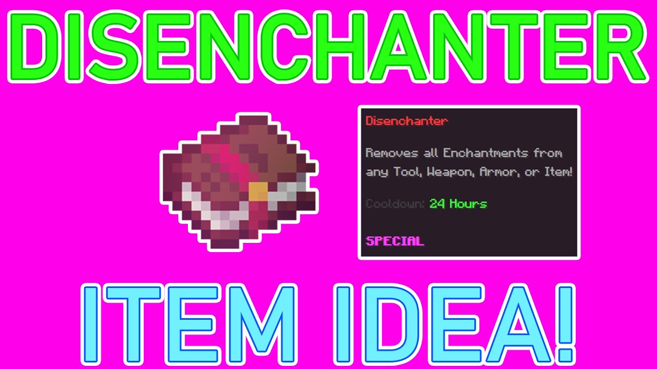 Disenchanter, Enchantment Removing Item! Hypixel Skyblock - YouTube