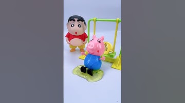 Unboxing Shin-Chan Cute Satisfying with Peppa Pig Toys Fun Video ASMR #peppapig #shinchan
