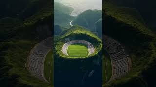 A Football Field In The Mountains  #Scenery #Tourism #Shorts
