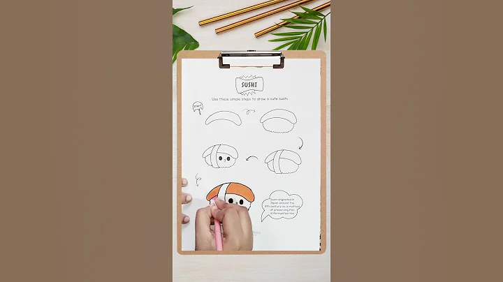 How to Draw Sushi in 60 Seconds! 🍣 | Quick Kids Art Tutorial