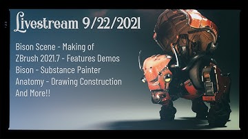 Making of the Mech Bison (Buffalo?), ZBrush 2021.7 Tips and Tricks, Anatomy, Drawing, and More!
