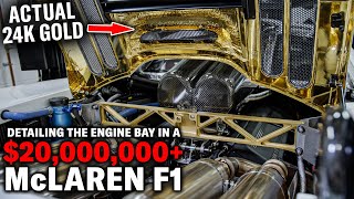 Cleaning the 24K gold foil in a McLaren F1 supercar | Beyond the Details