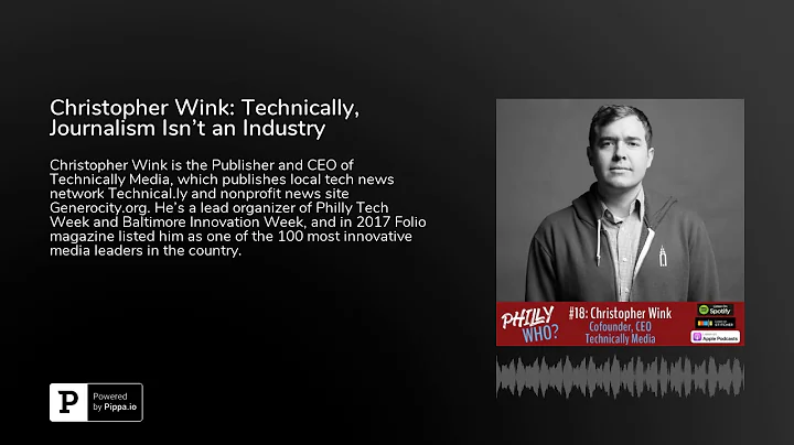Christopher Wink: Technically, Journalism Isn't an...