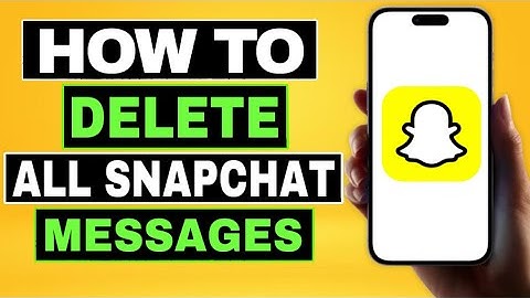 How To DELETE All Snapchat Messages Easily! 2023