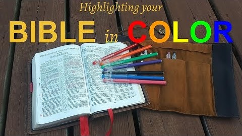 Highlighting Your Bible in Color
