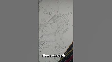 Lord Shree Ram and Hanuman Ji drawing ❤️‍🩹🚩😍 Hanumanji Drawing #shorts #ram #hanumanji #bajrangbali