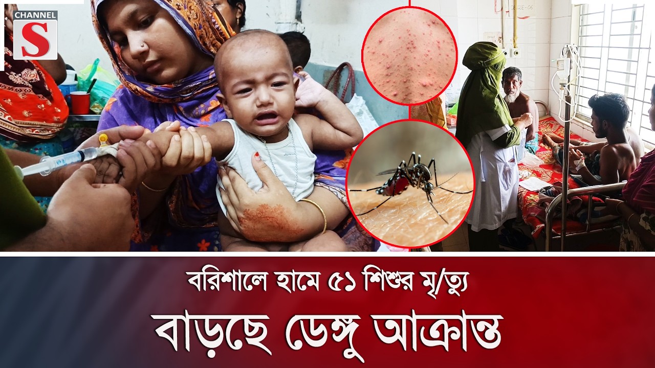 বরিশালে হামে ৫১ শিশুর মৃ/ত্যু, বাড়ছে ডেঙ্গু আক্রান্ত | Channel S News