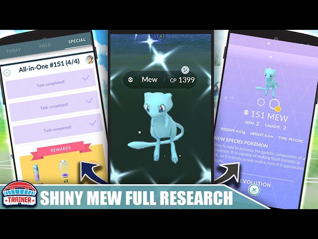 Full All-In-One 151 Shiny Mew Research In Pokémon GO Revealed