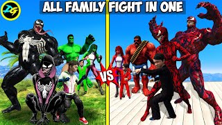 All SUPER HEROES FAMILY vs. SUPER VILLAINS FAMILY in GTA 5! (Movie)