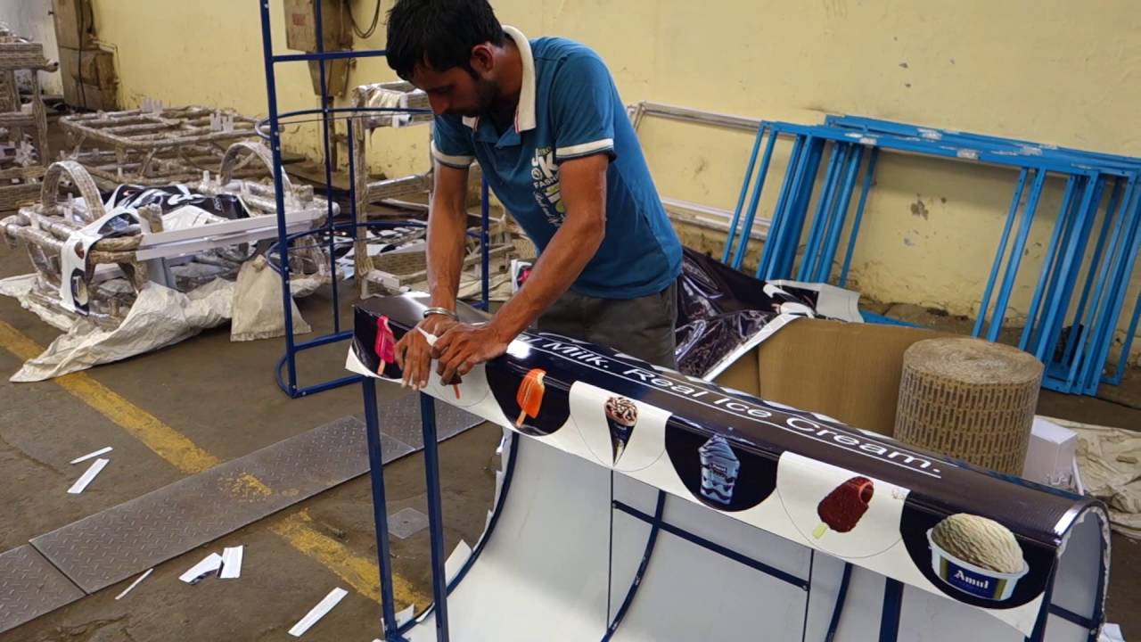 Bhogal Cycles : Ice Cream Cart Canopy Flex Assembly