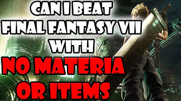 Kan ik Final Fantasy VII uitspelen zonder materialen en items? - Final Fantasy Challenge Run