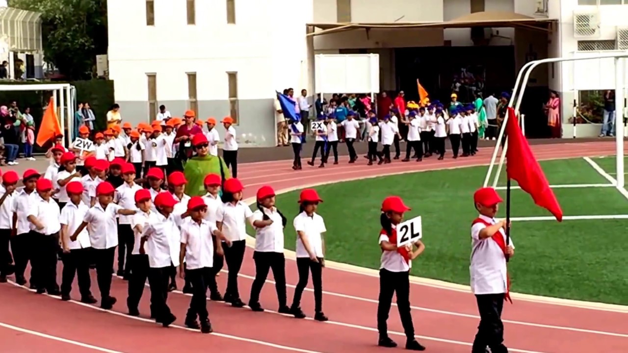 ISM Annual Sports day March past STD 2 Primary Section 2017 YouTube