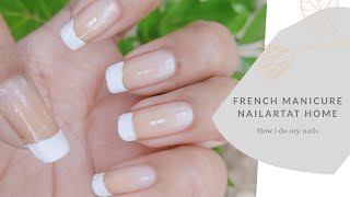 ?french manicure at home #without strips