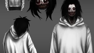 Timelapse/Speedpaint Jeff the killer drawing study about hoodie and painting