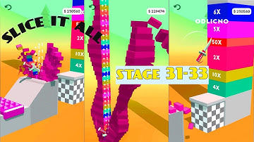 Slice it All 🔪🍊- Level 31-33 I BOUGHT A NEW KNIFE🔪 | Gameplay Walkthrough Part. 6 [Android & iOS]