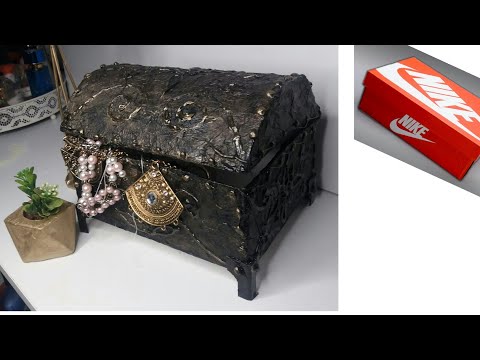فيديو: صندوق DIY خارج الصندوق: كيف تصنعه من صندوق أحذية من الورق المقوى؟ فئة رئيسية لصنع صندوق من صندوق أحذية ومن هاتف