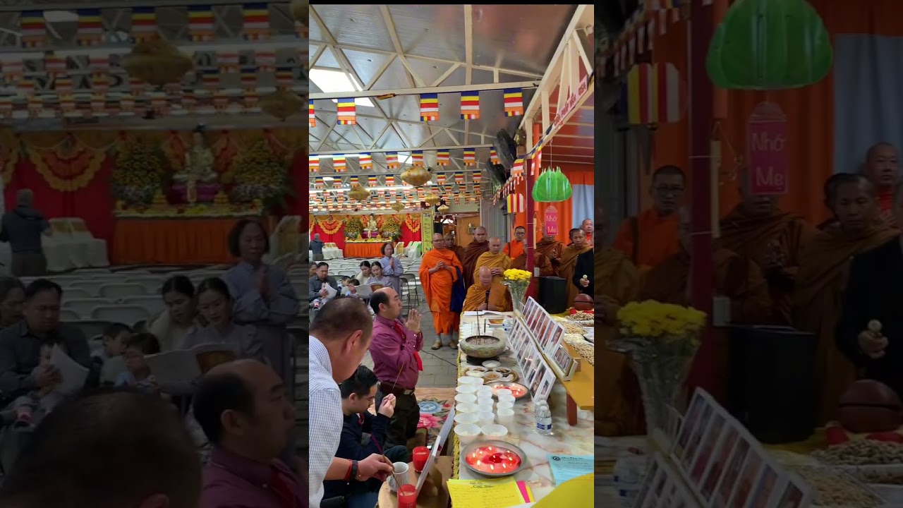 Lễ Cúng thất, cầu siêu Chùa Pháp Vân Pomona, California