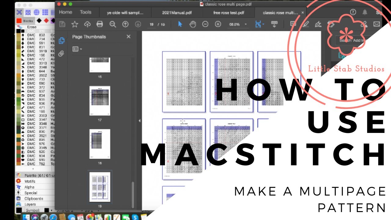 How To Make A Multipage Pattern With MacStitch Or WinStitch YouTube How To Make A Multipage Pattern With MacStitch Or WinStitch YouTube