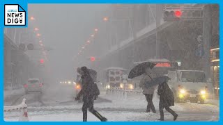 【大雪情報】東海地方は25日にかけて大雪となる見込み 　この先の雪のシミュレーション画像　気象台が交通の乱れに警戒を呼びかけ
