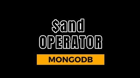 MongoDB logical operators $and