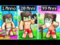 Dalla NASCITA alla MORTE dell'UOMO più FORTE in Minecraft