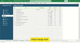 Pengaturan Harga Sewa Alat