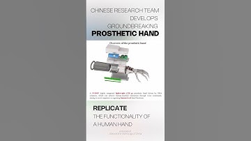 Chinese research team develops groundbreaking prosthetic hand#fyp #fypシ #china#likechina#tech#robot
